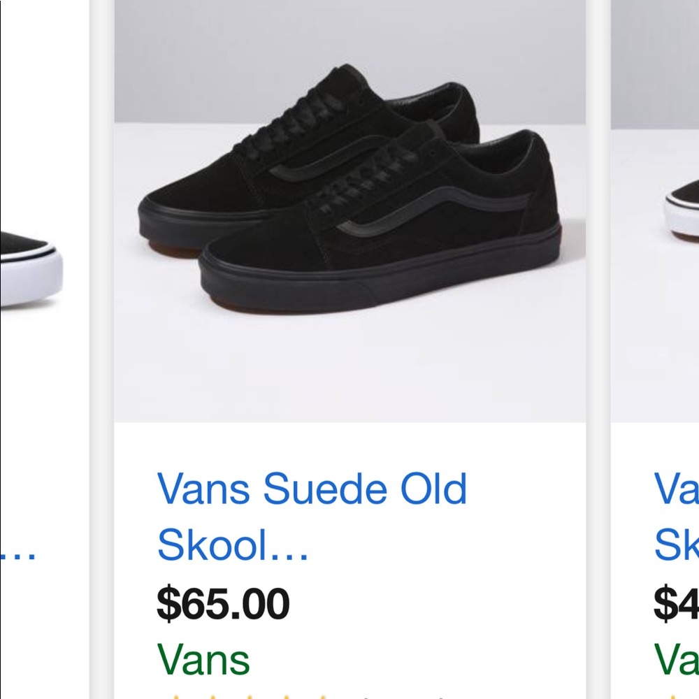 Black old skool vans